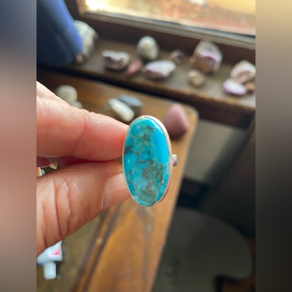 Turquoise Oval Stone Ring